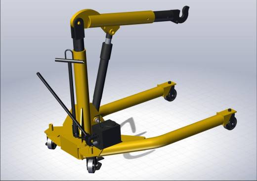 12吨移动式液压起重机3D数模图纸_Solidworks设计缩略图